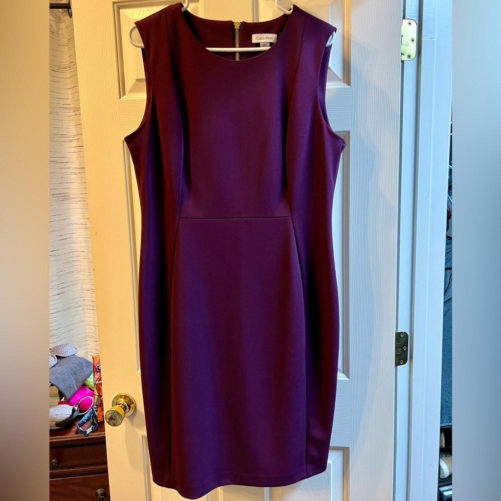 Purple Calvin Klein dress